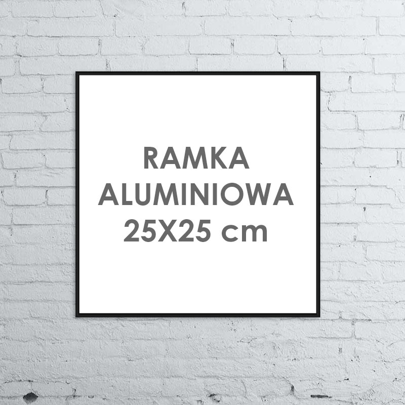 Rama aluminiowa kwadratowa ALU G3 25x25 cm