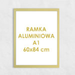 Rama aluminiowa kwadratowa ALU F5 A1 60x84 cm