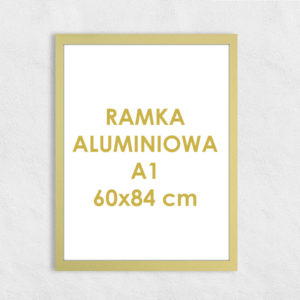 Rama aluminiowa kwadratowa ALU F5 A1 60x84 cm