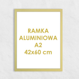 Rama aluminiowa prostokątna ALU F5 A2 42x60 cm