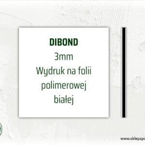 Tablica / szyld z dibondu - format kwadrat