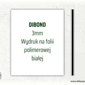 Tablica / szyld z dibondu - format prostokąt