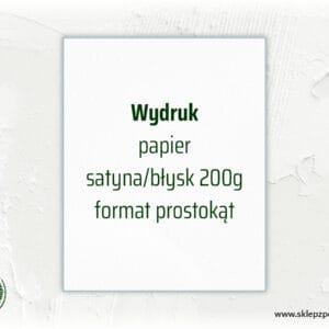 Wydruk UV na papierze satyna/błysk 200g - format prostokąt