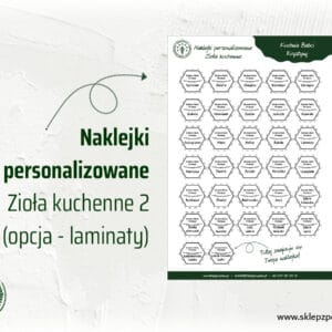 Naklejki personalizowane - Zioła kuchenne 2